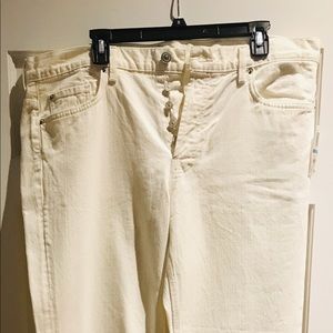 Seven for All Mankind Size 36 White Denim Jeans